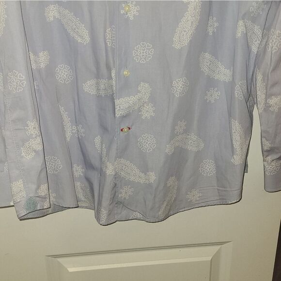 Cremieux Men's Paisley Cotton Button Down Shirt - Picture 5 of 13